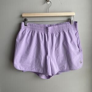 Calme by Johnny Was Elements Run Shorts Lined Lilac Purple size (M) L